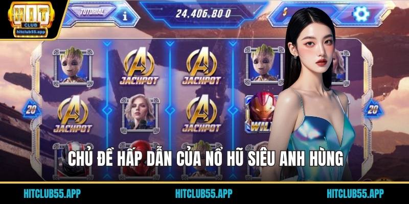 Nổ Hũ Siêu Anh Hùng – Siêu Phẩm Game Giải Trí Đột Phá 2026 1 Chủ đề hấp dẫn của nổ hũ siêu anh hùng