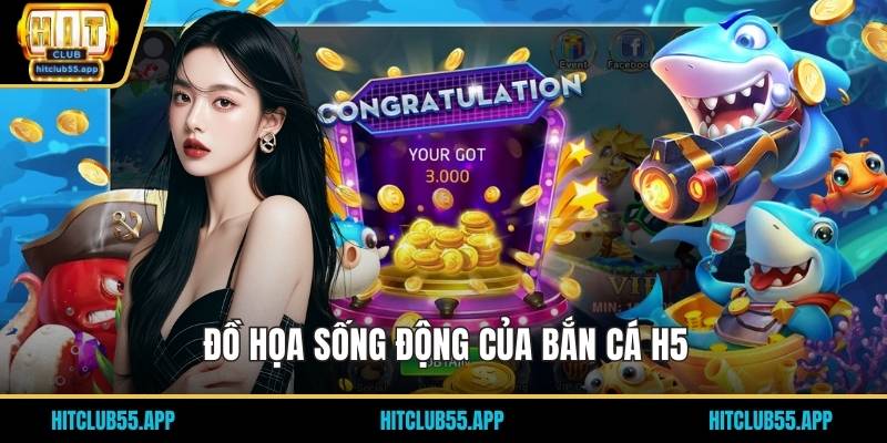 Bắn Cá H5 - Khám Phá Các Bí Ẩn Dưới Đại Dương Xanh 2026 2 Đồ họa sống động của bắn cá H5